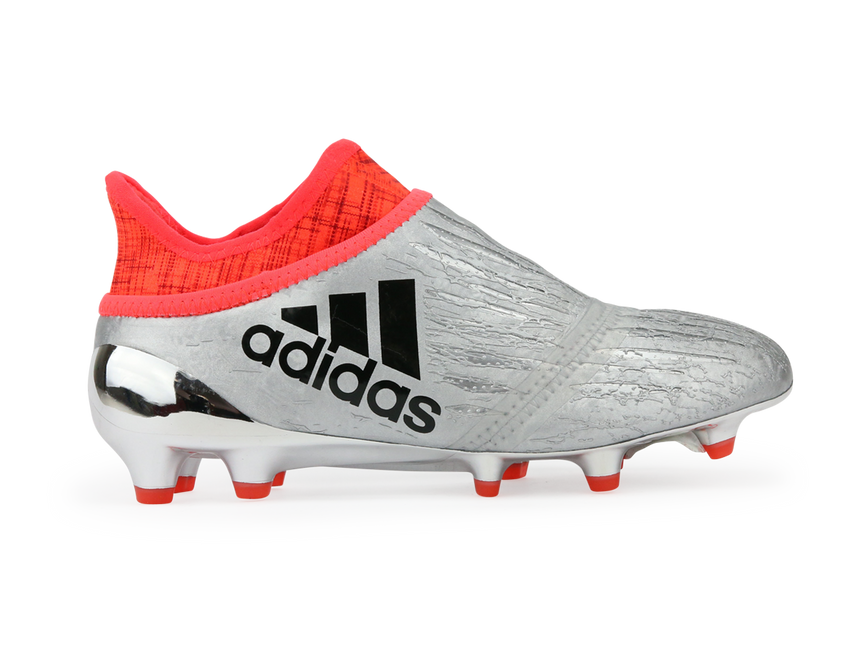 adidas Kids X 16+ Purechaos FG J Silver Metalic/Core Black/Solar Red