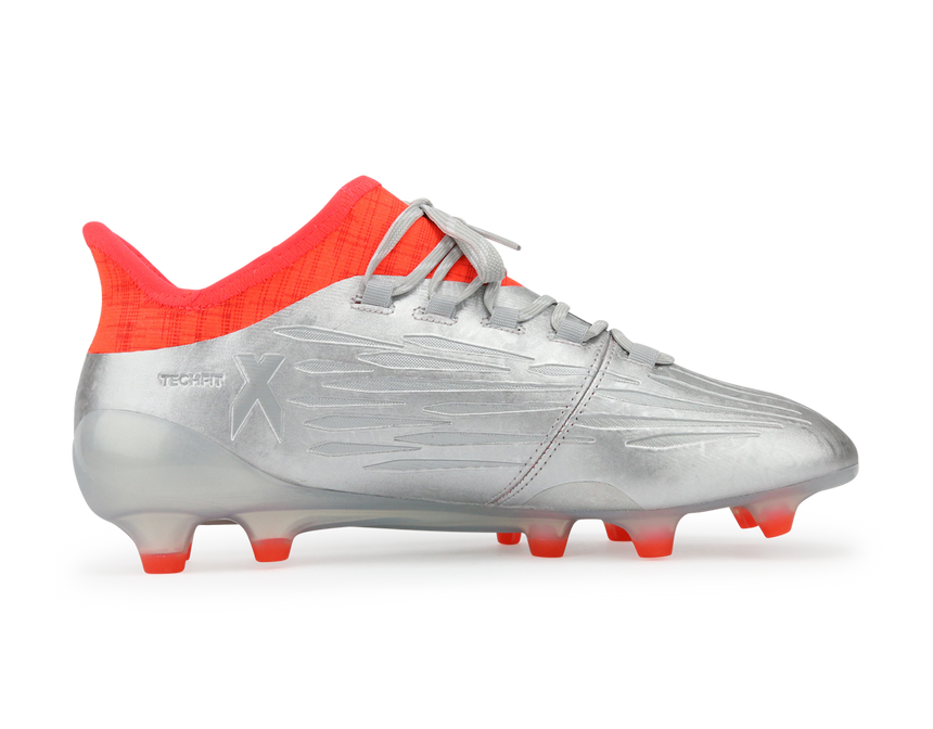 adidas Men's X 16.1 FG Silver Metalic/Core Black/Solar Red