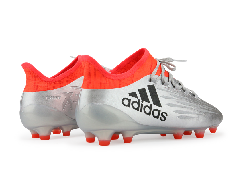 adidas Men's X 16.1 FG Silver Metalic/Core Black/Solar Red