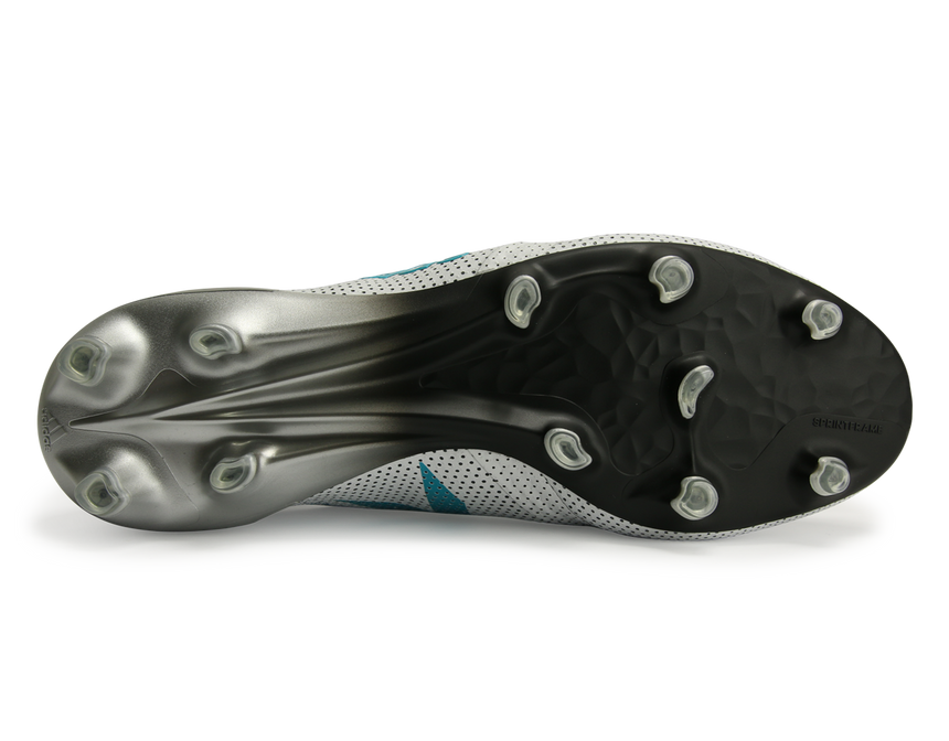 adidas Men's X 17+ Purespeed FG White/Energy Blue/Clear Grey