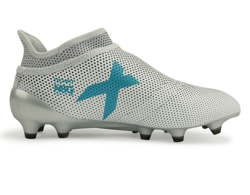 adidas Kids X 17+ PURESPEED FG White/Energy Blue/Clear Grey