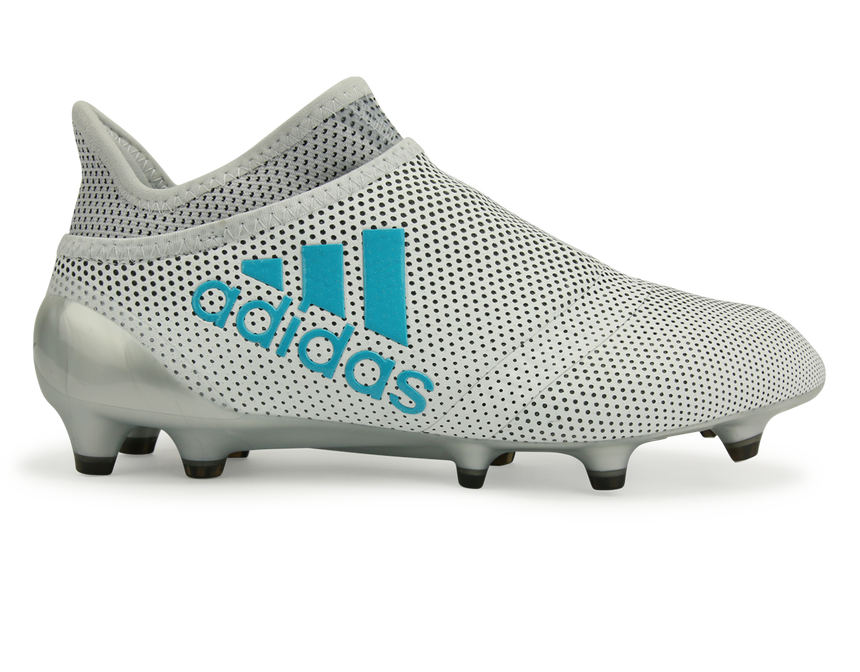 adidas Kids X 17+ PURESPEED FG White/Energy Blue/Clear Grey