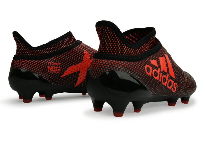 adidas Kids X 17+ Purespeed FG Core Black/Solar Red/Solar Orange
