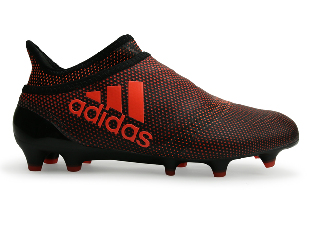 adidas Kids X 17 Purespeed FG Core Black Solar Red Solar Orange