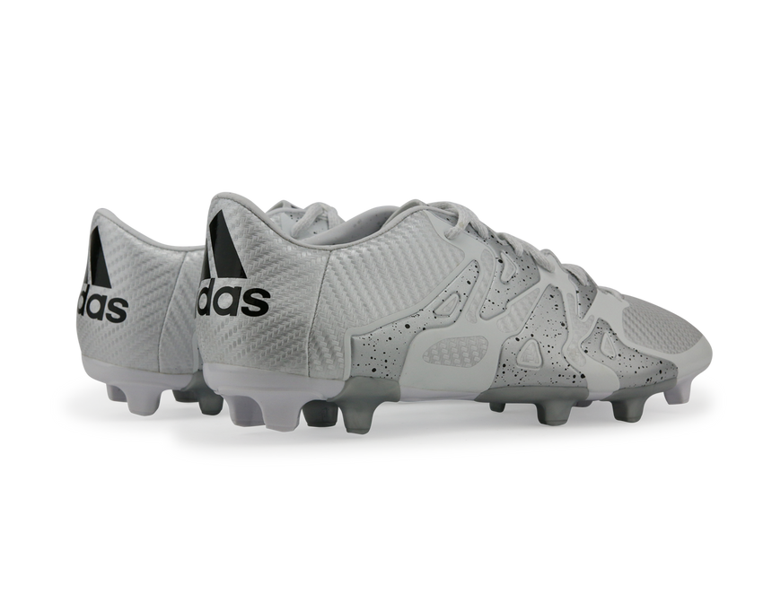 adidas Men's X 15.3 FG/AG White/Core Black/Silver Metallic