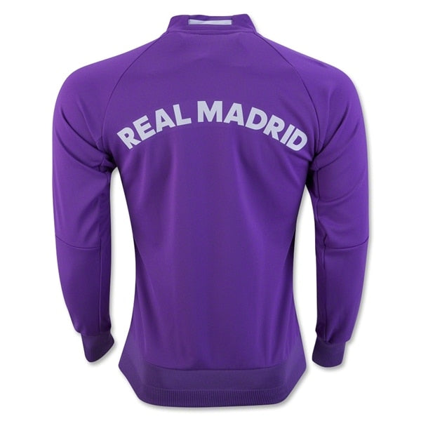 adidas Men's Real Madrid 16/17 Away Anthem Jacket Purple