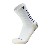 TRUsox 3.0 Mid-Calf Cushioned Grip Socks White/Black Front