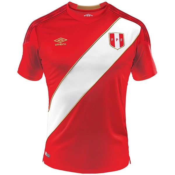 Umbro Men's Peru 18/19 Away Jersey Red/White