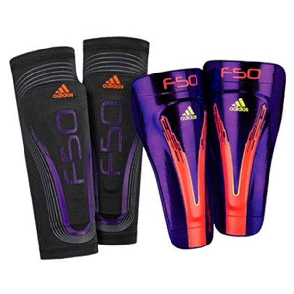 adidas F50 Pro Lite Shin Guard Purple/Orange Azteca Soccer
