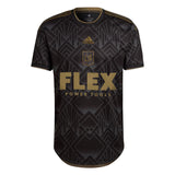 adidas Mens LAFC 2022/23 Authentic Home Jersey Black/Gold Front
