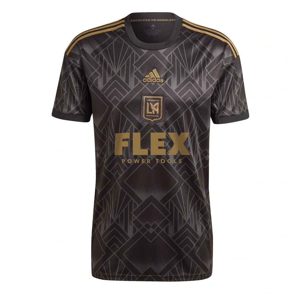 adidas Mens LAFC 2022/23 Home Jersey Black/Gold Front