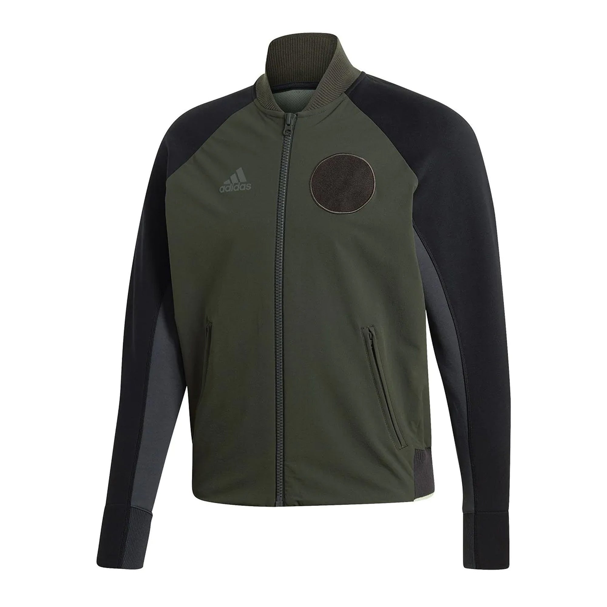 adidas Men's New VRCT Jacket Olive/Black Azteca Soccer