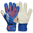 adidas Mens Predator Match Fingersave Goalkeeper Gloves Sapphire Edge Front  