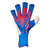 adidas Mens Predator Pro Fingersave Goalkeeper Gloves Sapphire Edge Left