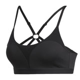 adidas Womens All Me Commuter Sports Bra Black Front