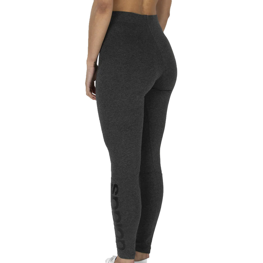adidas Womens Essentials Linear Tights Dark Grey Back