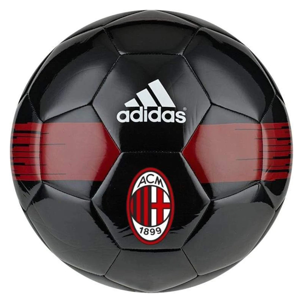 adidas AC Milan Ball Black/Red Front View