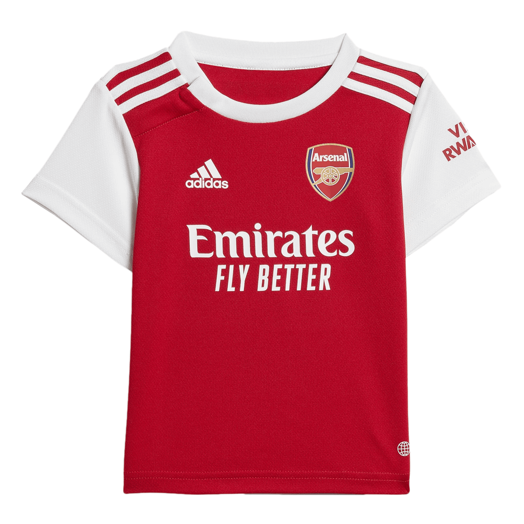 adidas Arsenal 2022/23 Home Baby Kit Scarlet/White Front