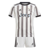 adidas Juventus 2022/23 Home Mini Kit White/Black Front