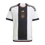 adidas Kids Germany 2022/23 Home Jersey White/Black Front