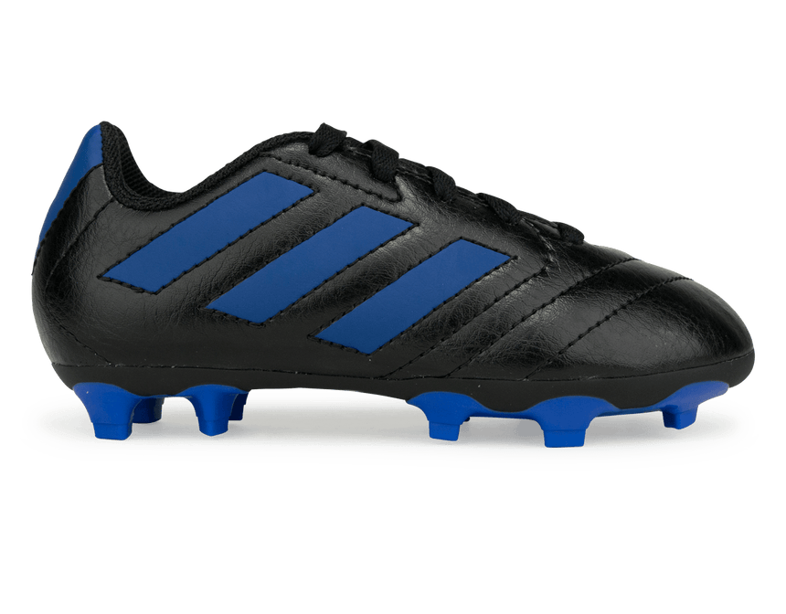 adidas Kids Goletto VII FG Black/Royal Blue Front