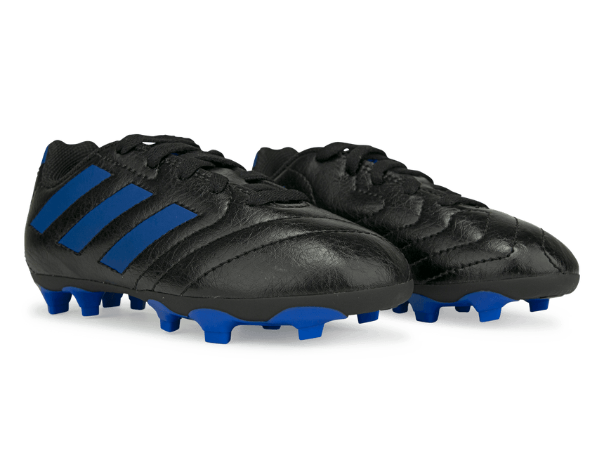 adidas Kids Goletto VII FG Black/Royal Blue Together