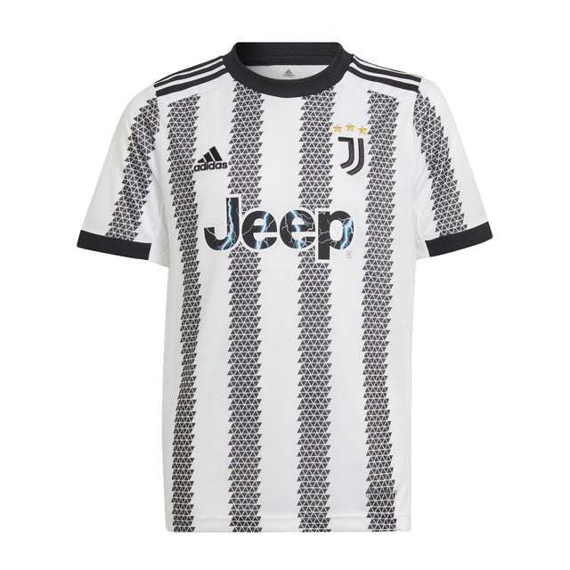adidas Kids Juventus 2022/23 Home Jersey White/Black Front