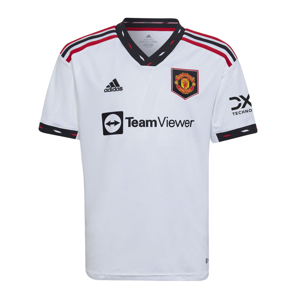 adidas Kids Manchester United 2022/23 Away Jersey White Front