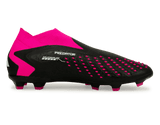 adidas Kids Predator Accuracy+ FG Black/Pink Side
