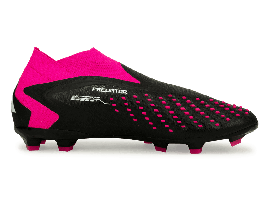 adidas Kids Predator Accuracy+ FG Black/Pink Side