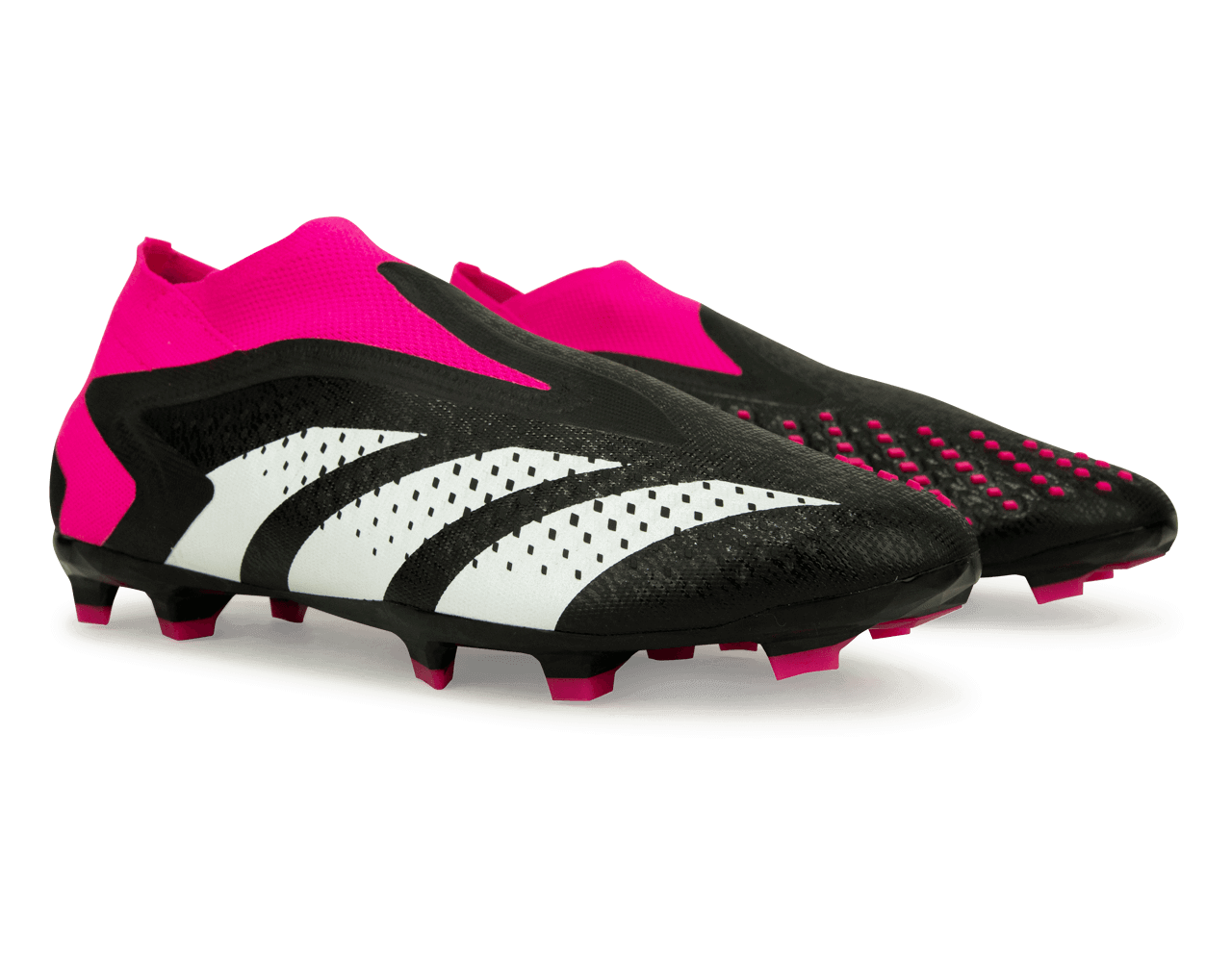 adidas Kids Predator Accuracy+ FG Black/Pink Together