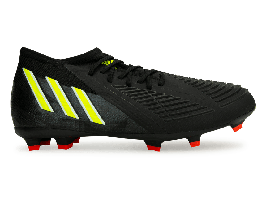 adidas Kids Predator Edge.1 FG Black/Solar Yellow Front