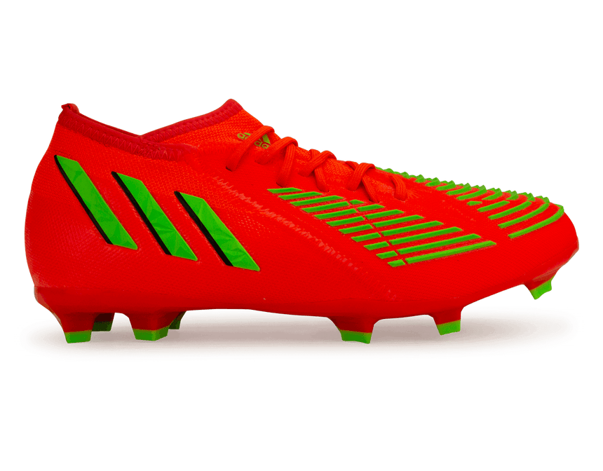 adidas Kids Predator Edge.1 FG Solar Red/Solar Green Front