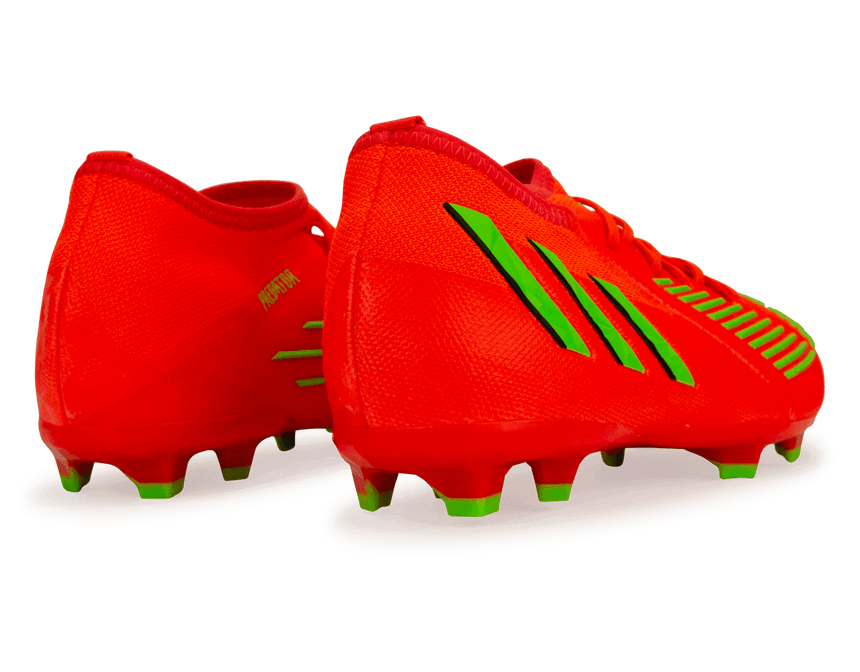 adidas Kids Predator Edge.1 FG Solar Red/Solar Green Rear