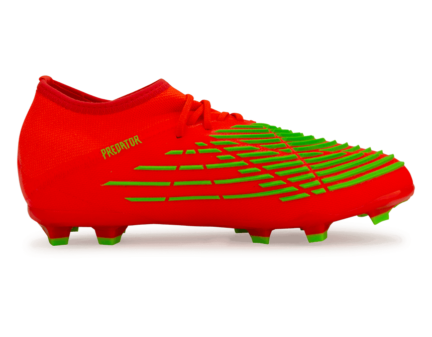 adidas Youth Predator Edge.1 FG Solar Red/Solar Green – Azteca Soccer