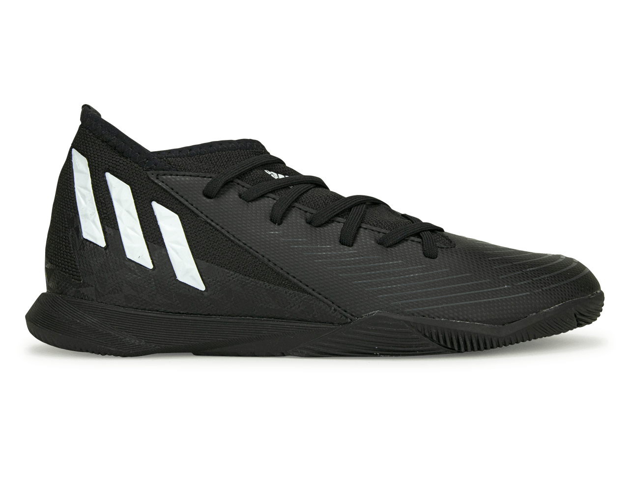 adidas Kids Predator Edge.3 Indoor Soccer Shoes Black/White Front