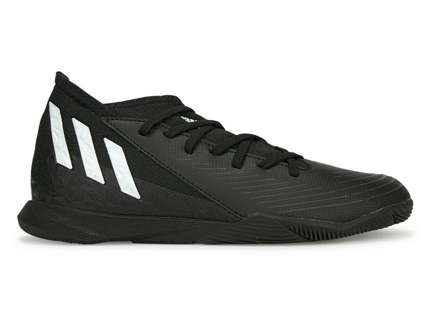 adidas Youth Predator Edge.3 Indoor Soccer Shoes Black/White, 2.5 adidas Youth Predator Edge.3 Indoor Soccer Shoes Black/White, 2.5