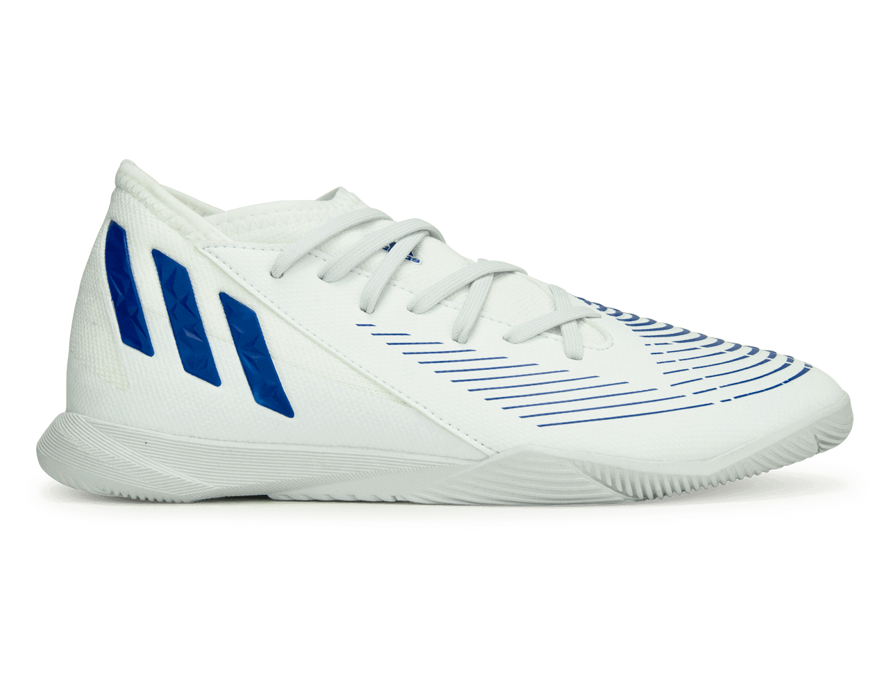  adidas Kids Predator Edge.3 Indoor Soccer Shoes White/Blue Front