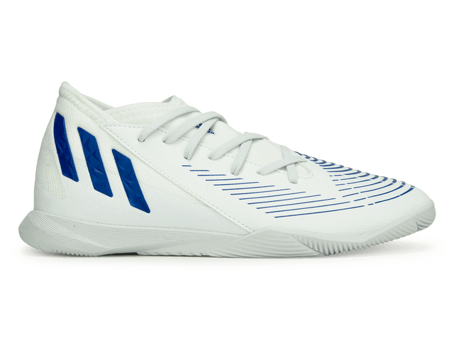  adidas Kids Predator Edge.3 Indoor Soccer Shoes White/Blue Front
