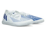 adidas Kids Predator Edge.3 Indoor Soccer Shoes White/Blue Together