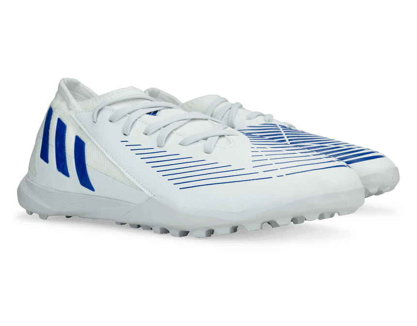 adidas Kids Predator Edge.3 TF White/Hi-Res Blue Sole