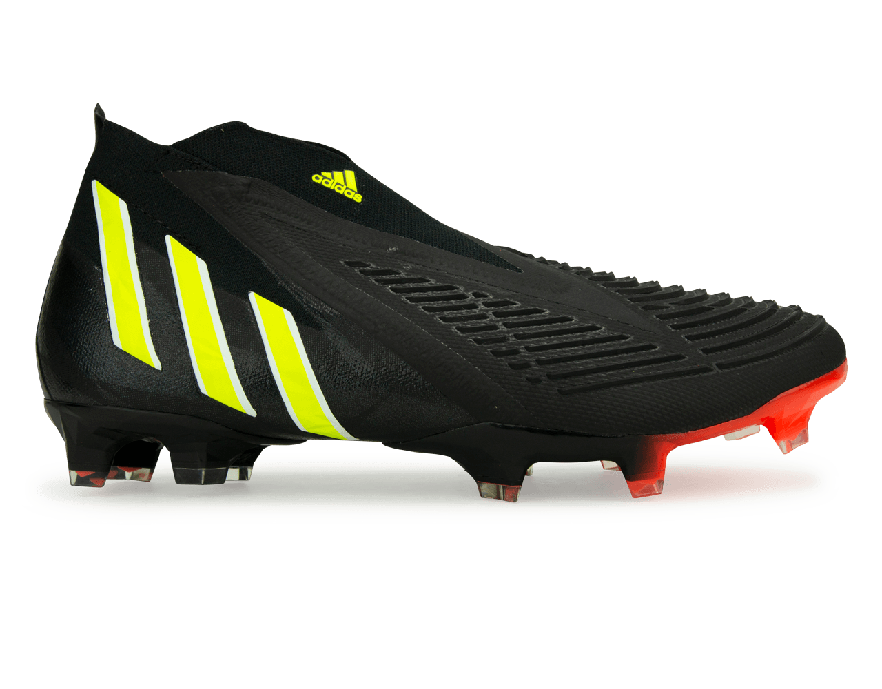 Adidas Predator Edge FG Black Yellow Red 8.5