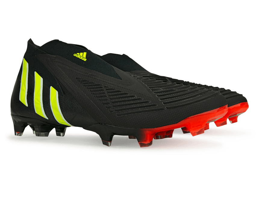 adidas Men's Predator Edge+ FG Black/Solar Yellow – Azteca Soccer
