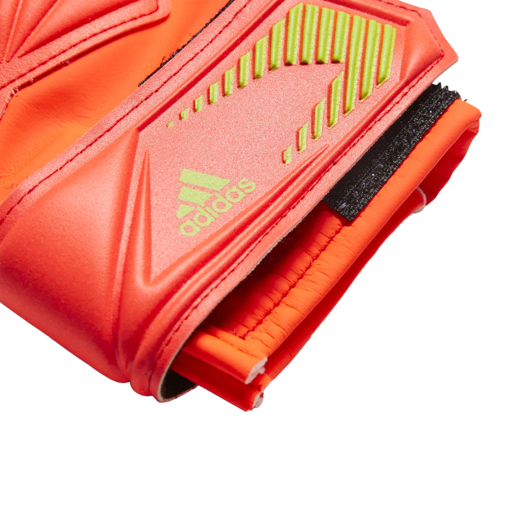 adidas Kids Predator Edge Match Fingersave Goalkeeper Gloves Solar Red/Solar Green adidas