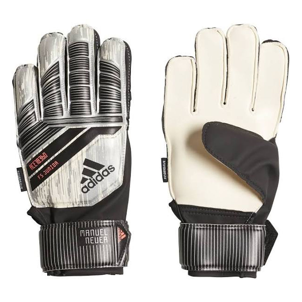 emparedado Prever clima adidas Kids Predator Fingersave Manuel Neuer Goalkeeper Gloves Silver/ –  Azteca Soccer