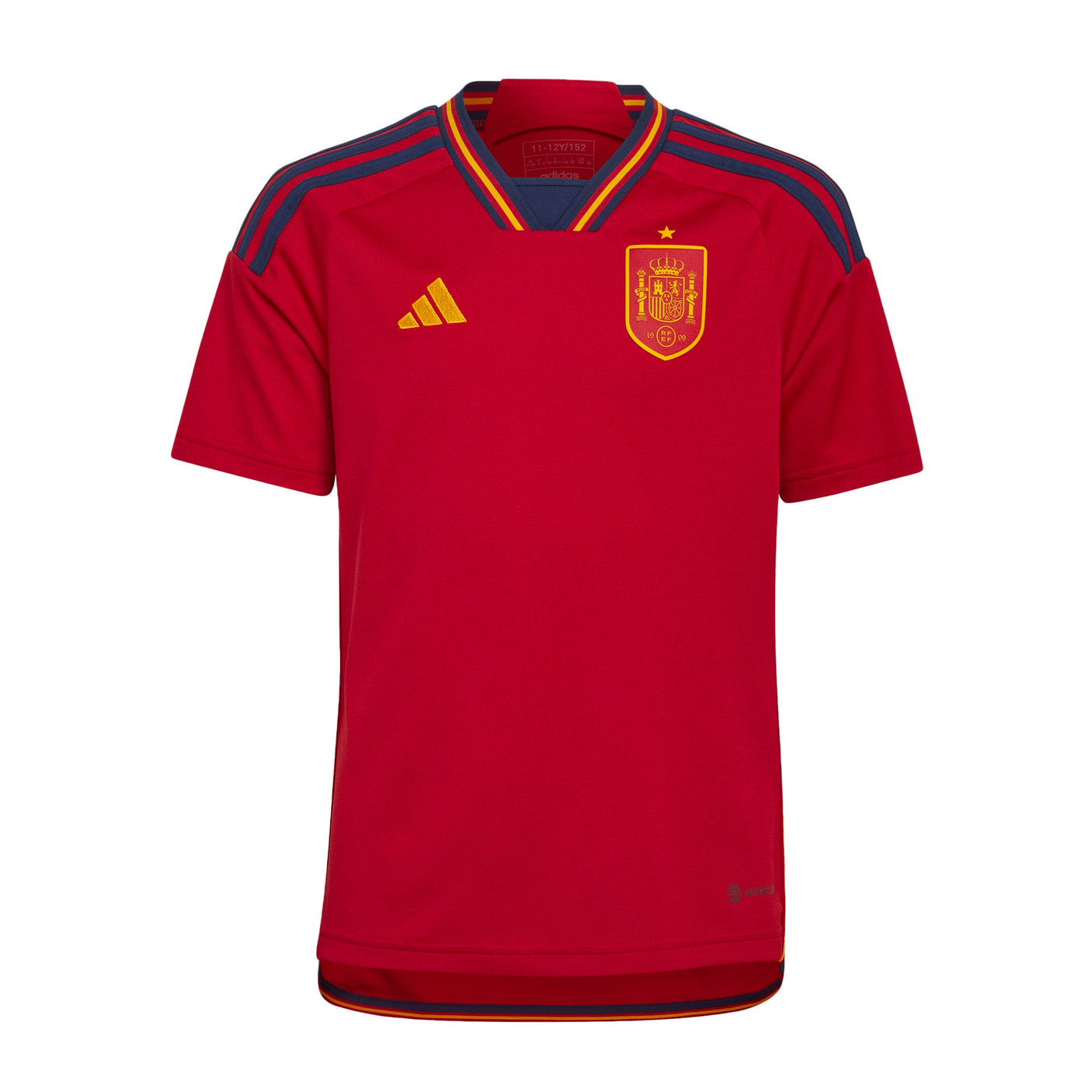 adidas Kids Spain 2022/23 Home Jersey Red/Blue Front