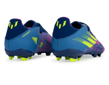adidas Kids X Speedflow Messi.3 FG Victory Blue/Pink Rear
