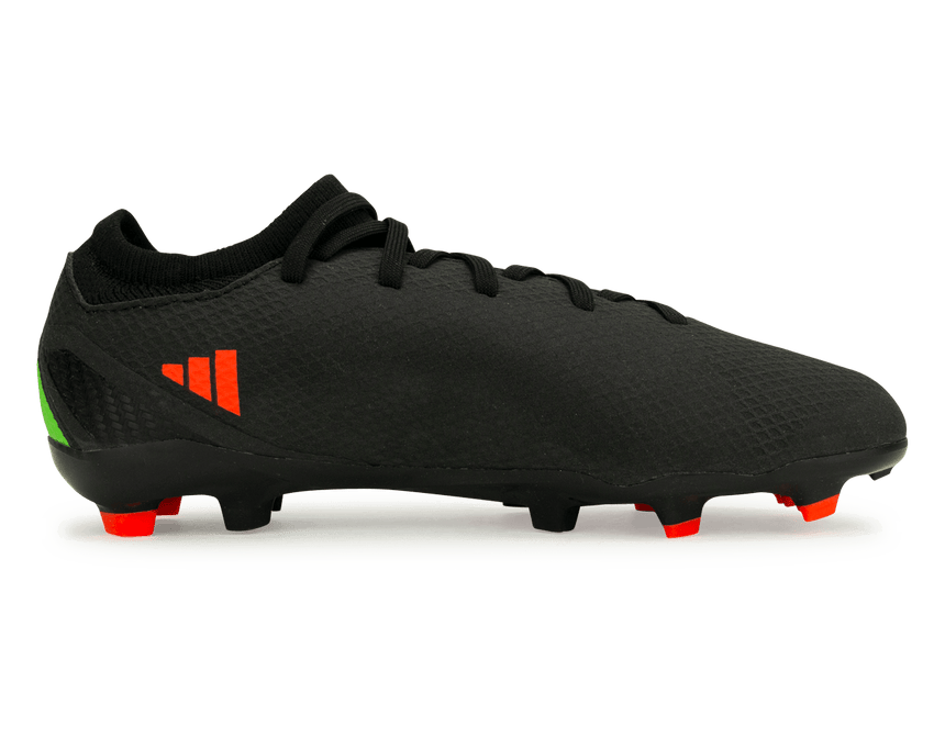 adidas Kids X SpeedPortal.3 FG Black/Solar Red Side