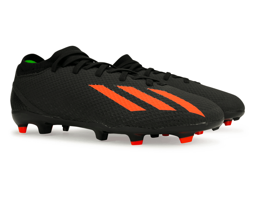 adidas Kids X SpeedPortal.3 FG Black/Solar Red Together