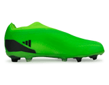 adidas Kids X SpeedPortal+ FG Solar Green/Black Side